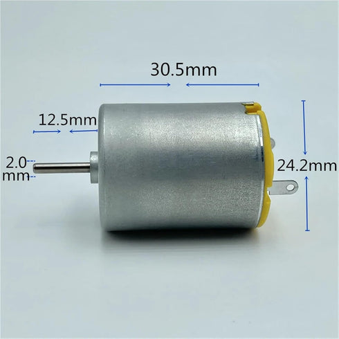 APANKWWEB RC-280SA-20120 280 6V-12V 15600RPM 24mm Micro Motor High Speed Carbon Brush Mini Electric Motor DIY Hobby Toy