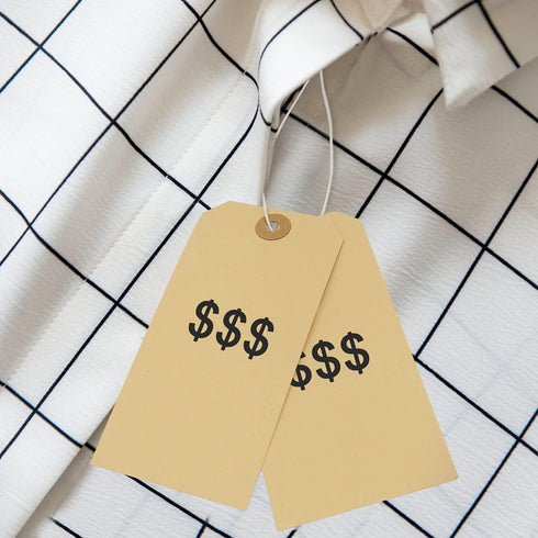 Blank Manila Shipping Tags with Elastic String, Coideal 120 PCS Strung Cardstock Paper Tags, 4.75" x 2.375"