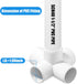 4PCS 1-1/2Inch Elbow 5-Way PVC Fittings, Heavy Duty PVC Pipe Fitting, Furniture Grade Pipe Fitting Connector Corner