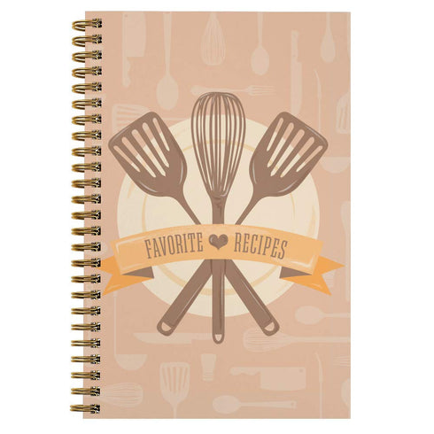 Softcover Classic Recipes Journal: 5.5" x 8.5", 120 Pages, Durable Gloss Laminated Cover