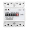 4P LED Single Phase Two Wire Energy Meter, Din Rail Voltmeter Ammeter Kwh Multimeter for Electricity Power