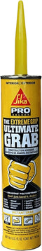 SIKA SikaBond Ultimate Grab, Gray, 10.1 fl.oz, Instant Grab Polyurethane Adhesive