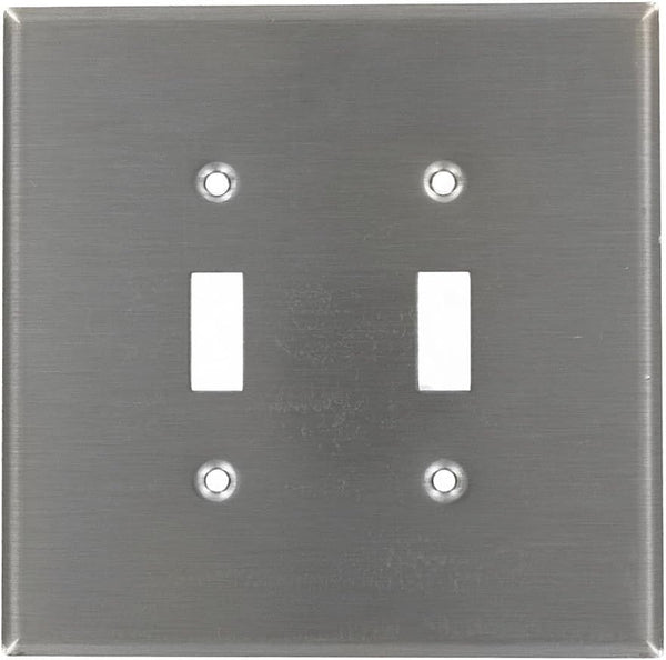 Leviton 84109-40 SS WP 2G TGL OVERSIZED