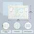 Pipilo Press 6 4 Inch Pack 60 Baby Shower Thank You Cards with Envelopes & Stickers for Boy - x Blue Clothesline Design