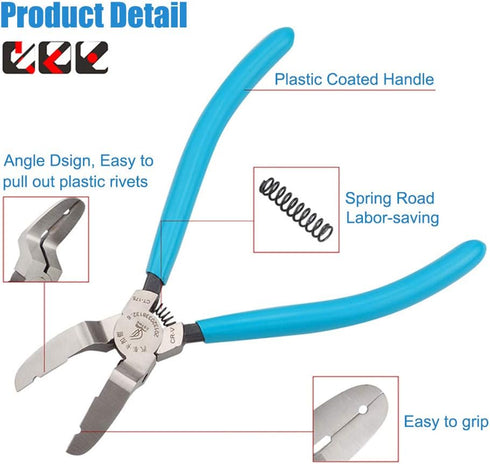 Mutipurpose Diagonal Cutting Pliers Wire Flush Cutters Car Push Retainer Rivet Trim Clip Pry Puller Clips Panel Assortments Puller Auto Body Tools by yisige