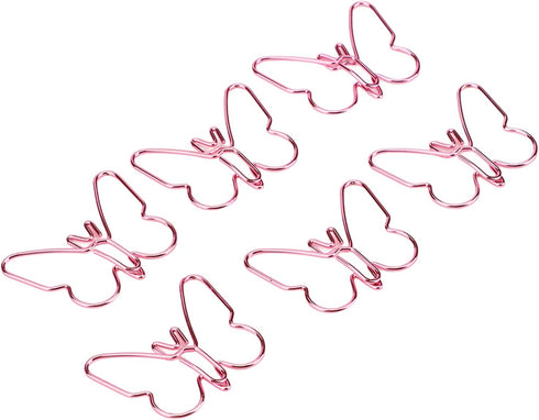 Uxsiya Metal Paperclips, 50Pcs Innovative Cute Butterflies Paperclip for School