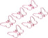 Uxsiya Metal Paperclips, 50Pcs Innovative Cute Butterflies Paperclip for School