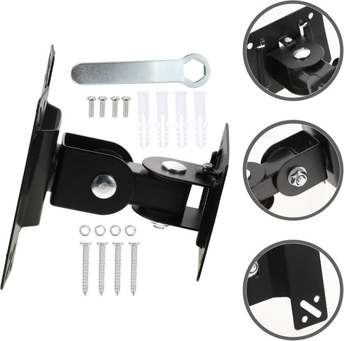 NUOBESTY 360-degree 14-27 Inch Universal Rotatable Monitor Mount Stand Metal Shaft for LCD Screens, Wall Mount Bracket