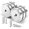MIKEDE Strong Magnets with Hole, 110LB+ Heavy Duty Neodymium Cup Magnets with