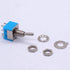 Taiss 10pcs DPDT Mini Toggle Switch - 6-Pin 3 Position ON/Off/ON, 6A 125V MTS-203