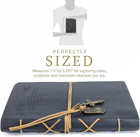 Divinity Boutique Journal, Man of God with Black Cross Charm, Cross Black (22880)