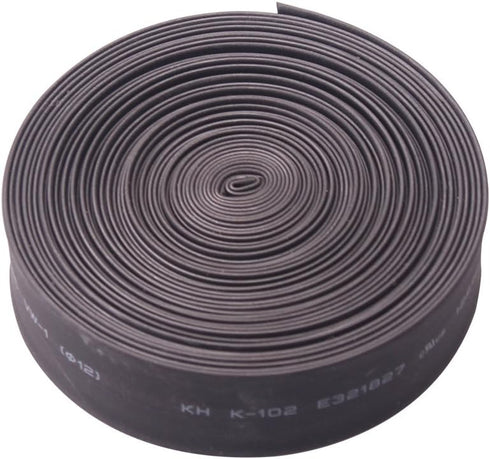 Heat Shrink Tube, Wire Wrap Electrical Cable Ratio 2:1 Heat Shrinkable Shrinking Sleeving Black (6M / 20Ft)