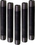 Everflow Supplies NPBL3870-5 Black Nipple Pipe, 1/8" x 7"
