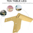 4 10cm Pcs Titanium Metal Furniture Legs Y-Style Sofa Cabinet Support Feet for Modern Minimalist Bedside Table Seating