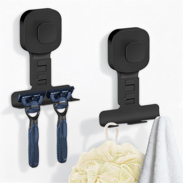 BKV Suction Cup Razor Holder for Shower,Reusable Shaver Holder for Shower,Stainless Steel