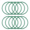 uxcell Fluorine Rubber O-Rings, Green, Pack of 10, 45mm OD 41mm ID 2mm Width FKM Seal Gasket for Plumbing Machinery