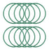 uxcell Fluorine Rubber O-Rings, Green, Pack of 10, 45mm OD 41mm ID 2mm Width FKM Seal Gasket for Plumbing Machinery