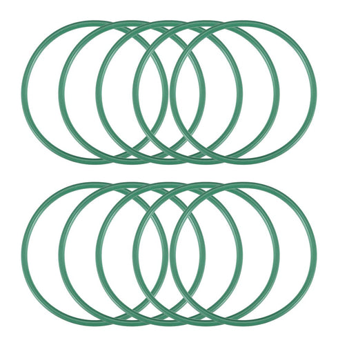 uxcell Fluorine Rubber O-Rings, 43mm OD 39mm ID 2mm Width FKM Seal Gasket for Machinery Plumbing, Green