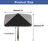 Black Upholstery Tacks 19mmx20mm Square Head Bubble Nails, Decorative Square Nails for House Building Kitchen, 50 Pcs