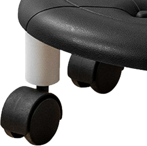 Keebgyy Round Low Rolling Stools, Universal Wheels Stools, Round Rolling Stool, Universal Wheel Small Roller Swivel