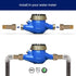 Midline Valve XND1011-OM Brass Water Meter Coupling Adapter - Pipe Fitting with Nut and Gasket