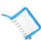 PATIKIL A7 Bling Clear Binder Cover, Soft PVC Loose Leaf Binder Protector, Refillable Notebook Shell, Blue