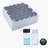 30Pcs 20mL Clear Glass Sample Vials, 5 dram Borosilicate Glass with Screwcap, PE Liner for Lab Liquid Sampling