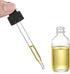 AOZITA Set of 4 Clear Eye Dropper Bottles 1 oz with Stainless Steel Funnels & Labels