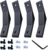 4 Sets 1010 Aluminum Extrusion 135 Degree Bracket, 4pcs Corner Brackets with 8pcs T Nuts and Screws for 10 Series