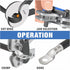 8, 6, 4, 2, 1, 1/0 iCrimp Battery Cable Lug Crimping Tool for AWG Heavy Duty Wire Lugs, Battery Terminal, Copper Lugs