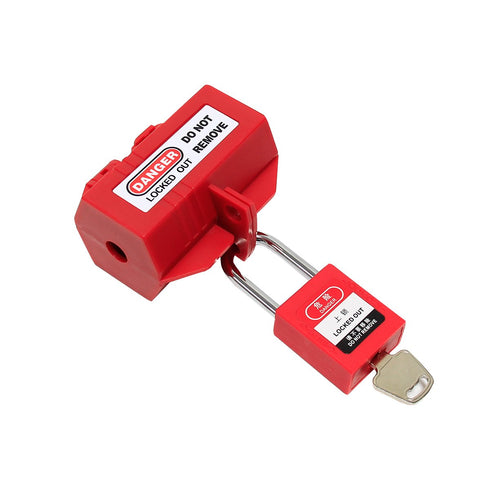 Wisamic Polypropylene Plug Lockout Tagout, 2 x 3-1/2 inch with 2 Locking Holes for 110-125V Plugs