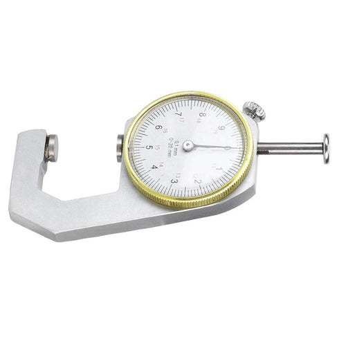 Thickness Gauge Round Thickness Tester Dial Indicator for Portable Measuring Jewelry Leather Board Equipment