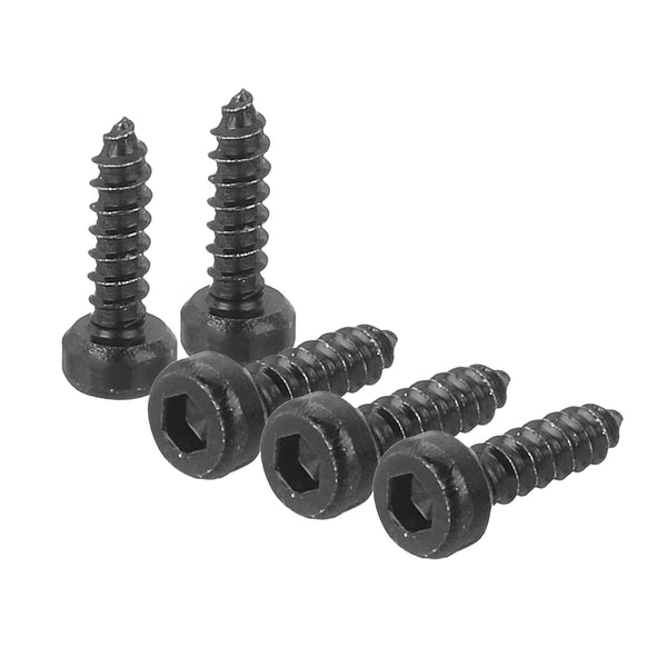 uxcell M2 Hex Socket Head Cap Self-Tapping Screw, 40Pcs M2x8mm 304 Stainless Steel, Hex Drive, Black