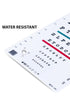 Snellen Chart with Red Green Lines - 10 Feet