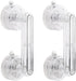 Huakaile 2 Pieces Transparent Suction Cup Handle for Sliding Glass Door, Hole-Free Waterproof