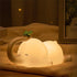 S NMT Cute Elephant Silicone Night Light LED Novelty Lamp 3 Level