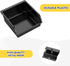 6 Pack Slatwall Bins with Hooks, Plastic Organizer Containers for Slat Wall, Garage, Craft Room, Tool Shed