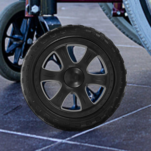 4pcs Veemoon Heavy Duty Plastic Shopping Cart Replacement Wheels for Grocery Utility Trolley Laundry Rolling Cart