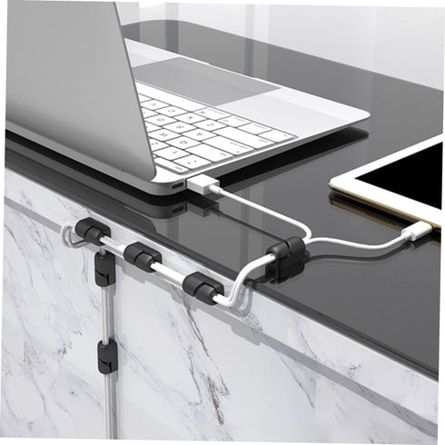 DOITOOL 12pcs Cable Management for Desk Adhesive Cable Organizers Clips for Nightstand Office and Home
