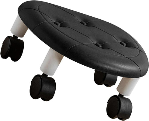 Keebgyy Round Low Rolling Stools, Universal Wheels Stools, Round Rolling Stool, Universal Wheel Small Roller Swivel