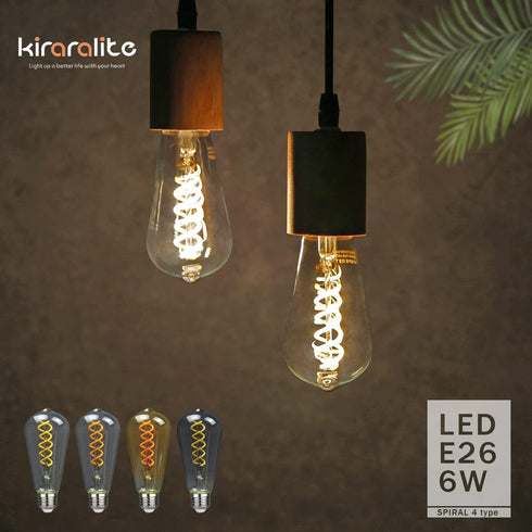 6 Pack ST19 LED Edison Bulbs, 6W (60W Equivalent), Soft White 2700K, Dimmable Vintage Filament Clear Glass