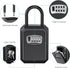 ORIA Upgraded Key Lock Box, 4 Digit Combination Lock Box with Shackle, Wall Mounted Weatherproof Key Safe