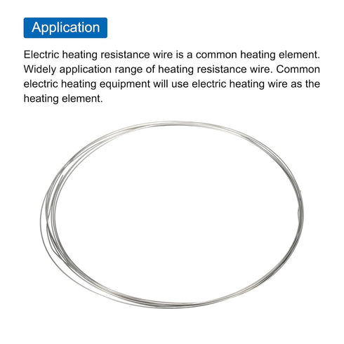 MECCANIXITY 20 Gauge Nichrome 80 Cr20Ni80 Heating Resistance Wire, 13ft High Temperature for Repairing