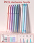 Four Candies 56 PCS Aesthetic School Supplies, Large Pencil Case, 6 Colored Ballpoint Pens, 12 Pastel Highlighters, Pink