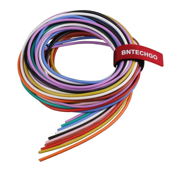 BNTECHGO 16 Gauge Silicone Wire Kit 10 Color Each 5 ft Flexible