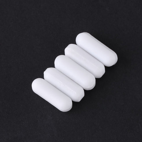 5Pcs Type-C Stir Bars, 5 * 15mm Magnetic PTFE Stir Bar for Lab Mixing Equipment