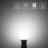 Lepro 6 Pack Dimmable LED Light Bulbs 60 Watt Equivalent, 9.5W 800LM Daylight White 5000K, A19 E26 Standard Base