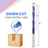 1/4 Inch HQMaster Extra Long Spiral Router Bit Down Cut Shank Solid Carbide CNC Router Bit with Nano Blue Coating CNC