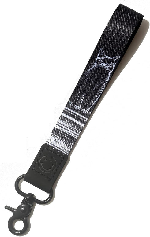 Bats Print Halloween Gifts Key Lanyard, Wristlet Strap, Short Keychain, Hand Wrist Lanyard for Keys