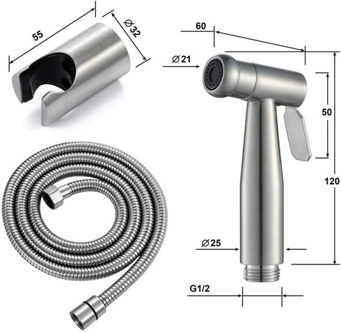 IJPDXOLBQ Women's Wash Faucet Sprayer Full Pressure and Leakproof HandheldToilet Sprayer Kit | Hand Held Cloth Diaper